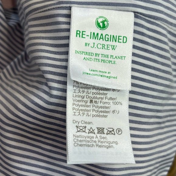 J.Crew Dalton Pink Linen Blend Blazer Gold Crest Buttons Women’s Size 8 - Picture 12 of 16